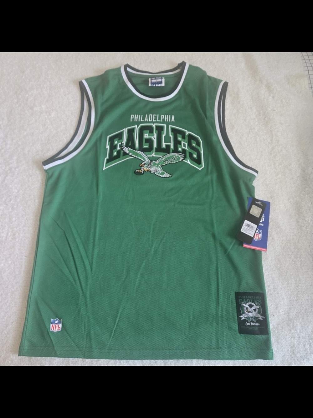 NWT Men’s NFL Ultra Game Philadelphia Eagles Kelly Green/Black Tank/Jersey M